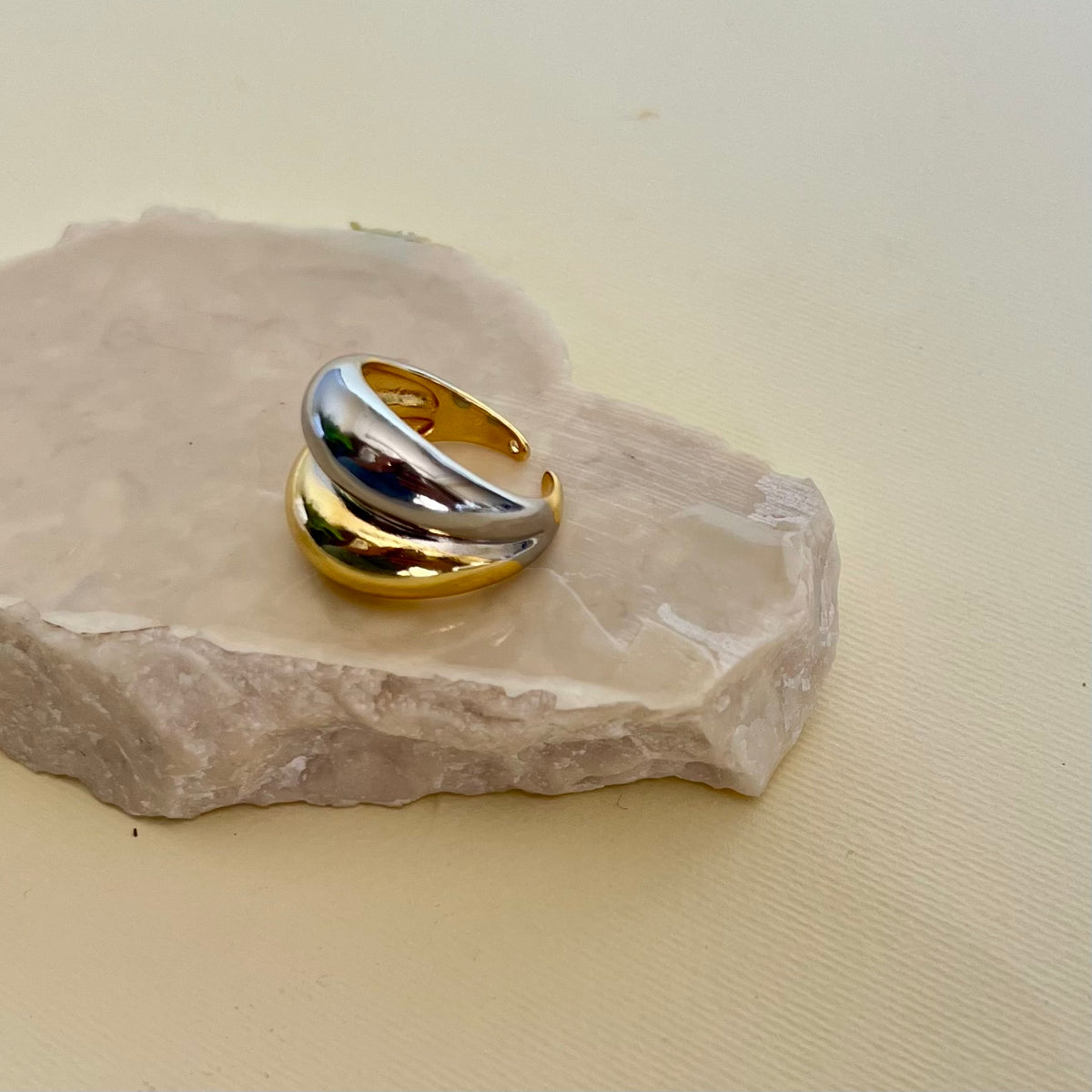 Doppio 05 | Gold Plated Ring