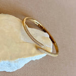 Maze | Gold Plated Bangle