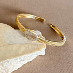 Arisia | Gold Plated Bangle