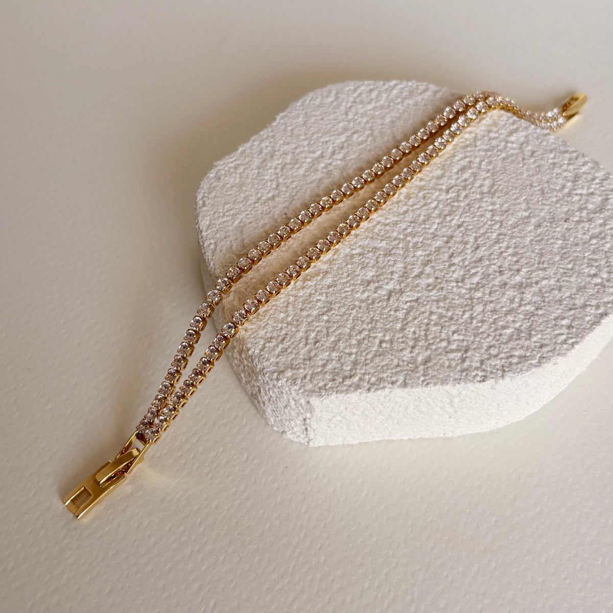 Glam's Tennis 06 | Gold Plated Bracelet