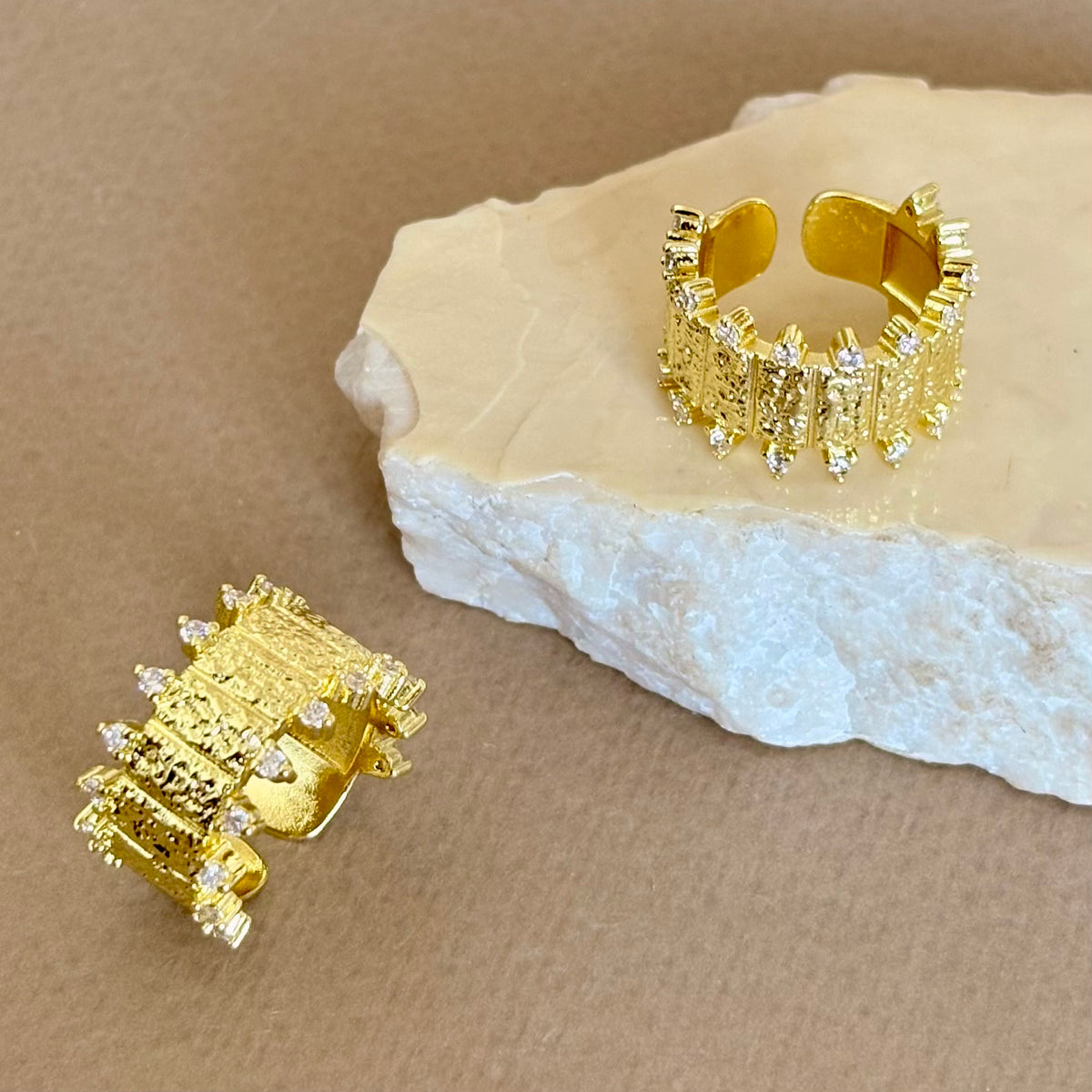Qamar | Gold Plated Ring