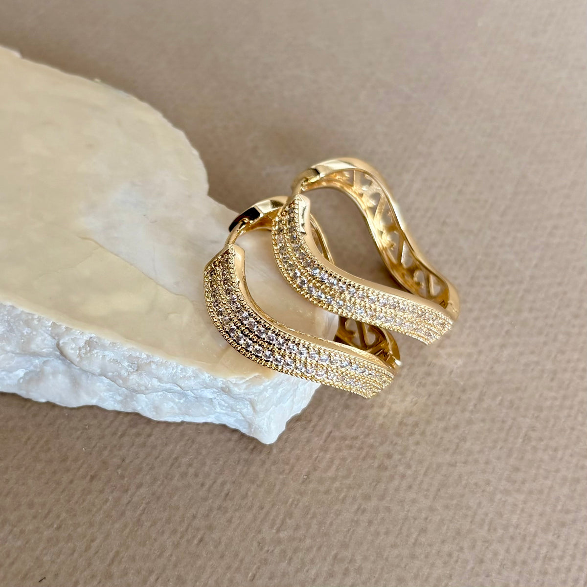 Jorelle | Gold Plated Earrings
