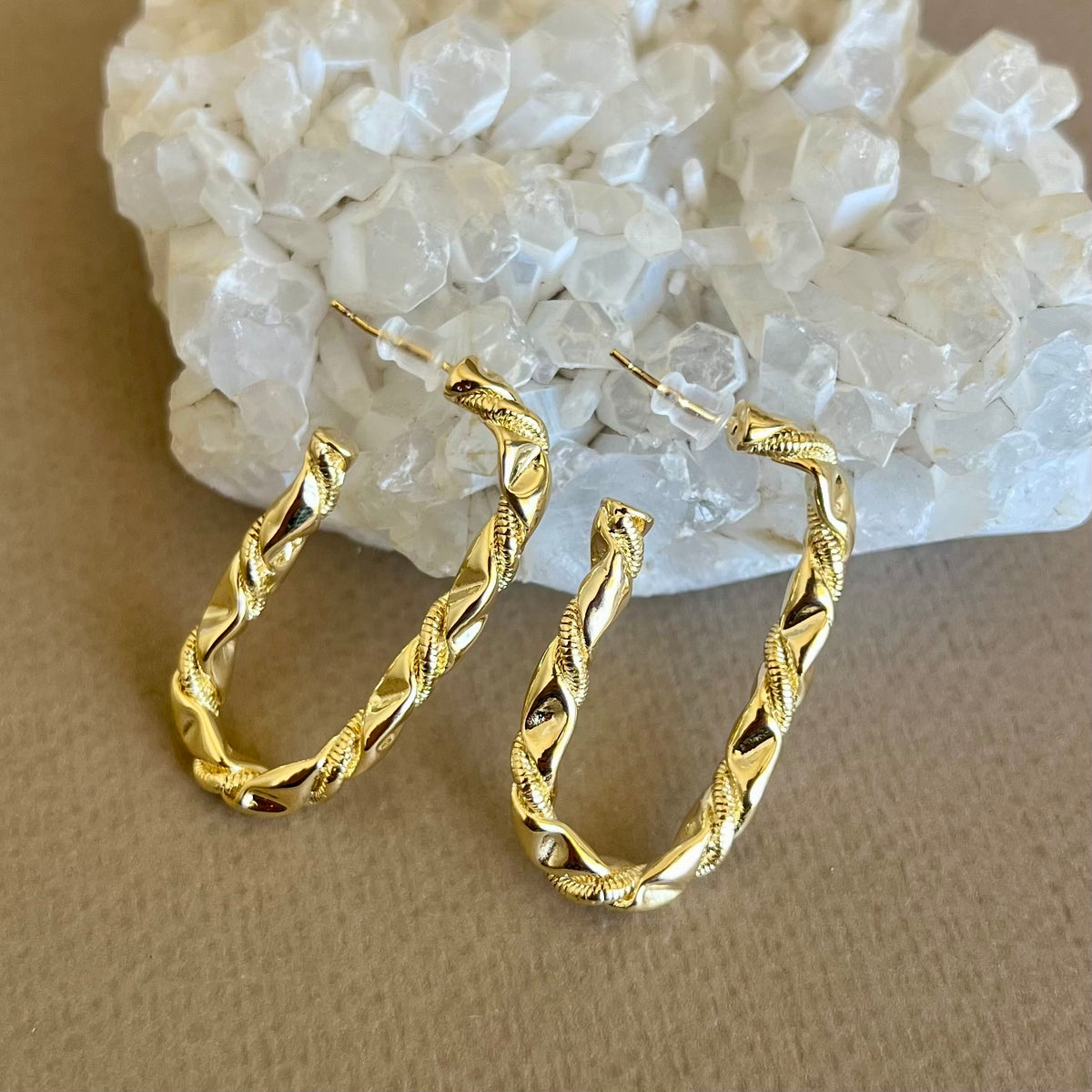 Throne | Gold Plated Earrings