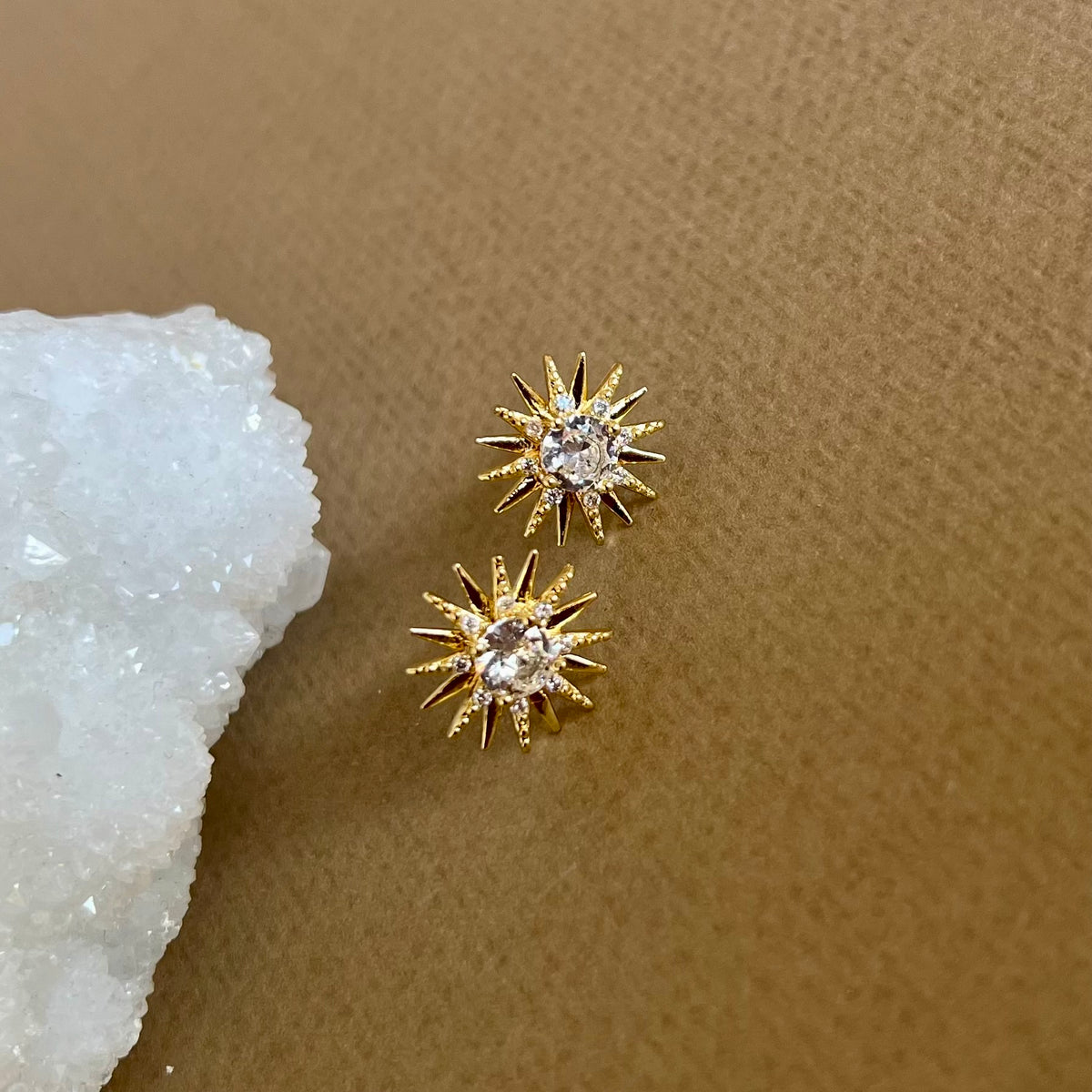 Plume | Gold Plated Earrings