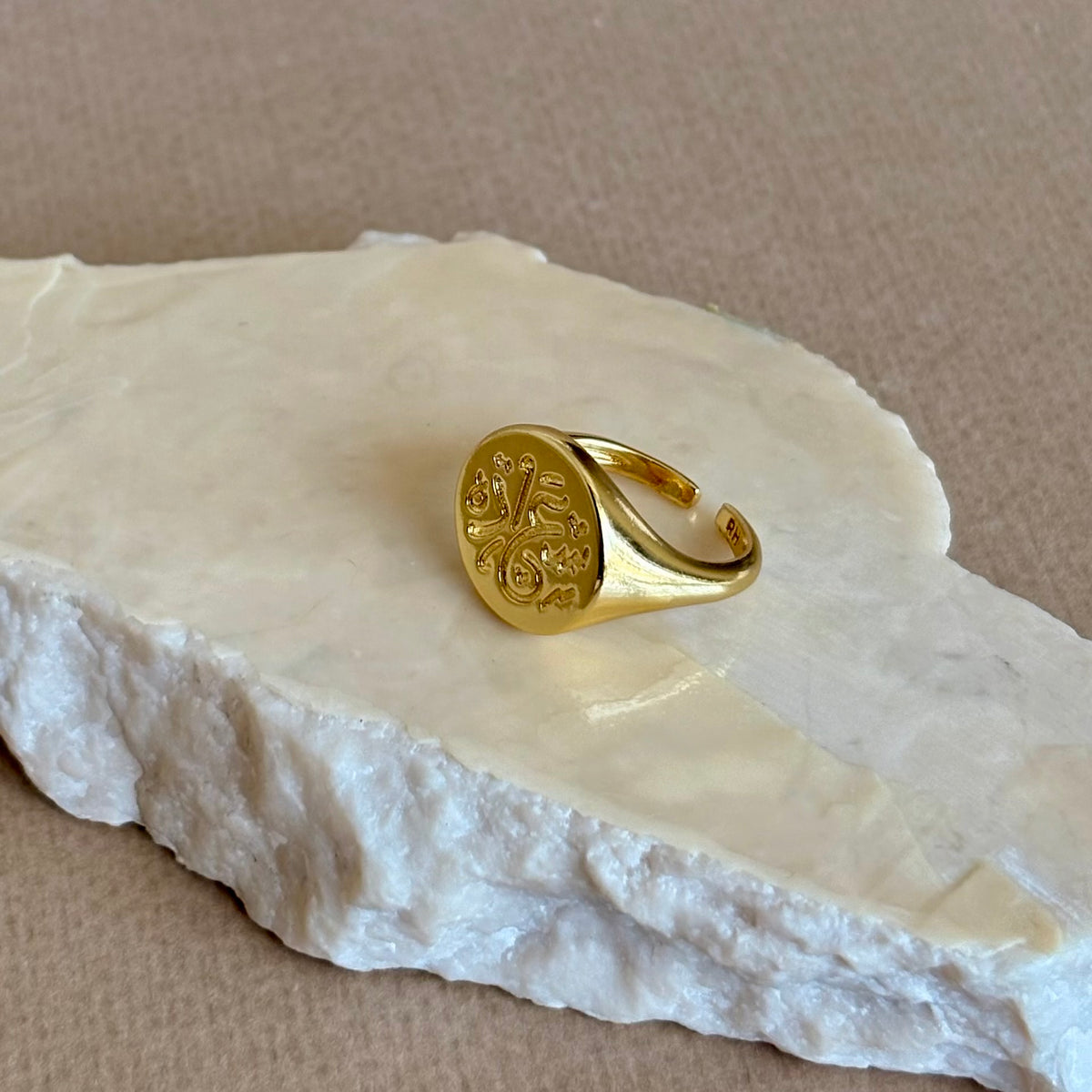Sa'ada 02 | Gold Plated Ring