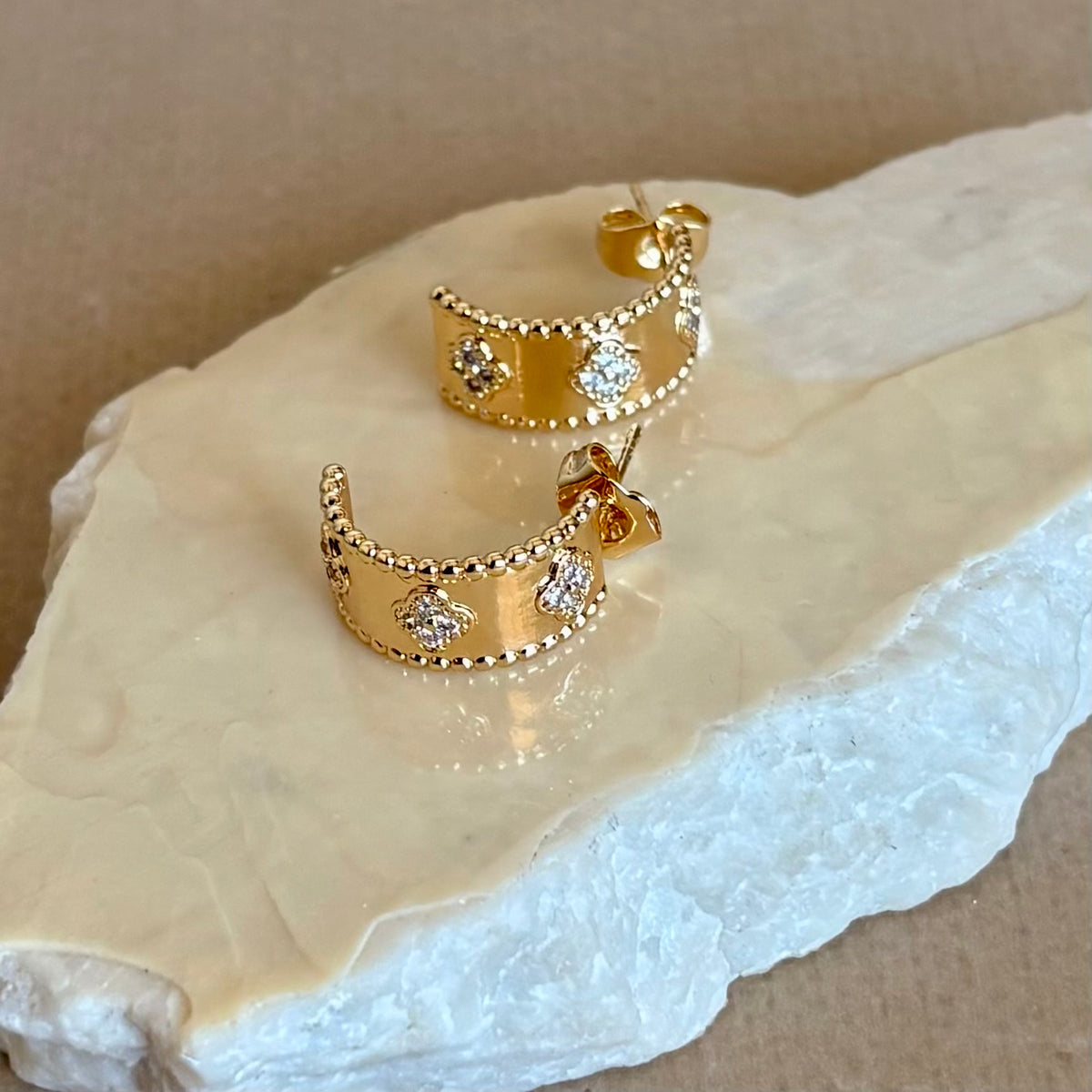 Ivorisa | Gold Plated Earrings