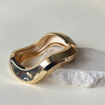 Ondulado | Gold Plated Bangle
