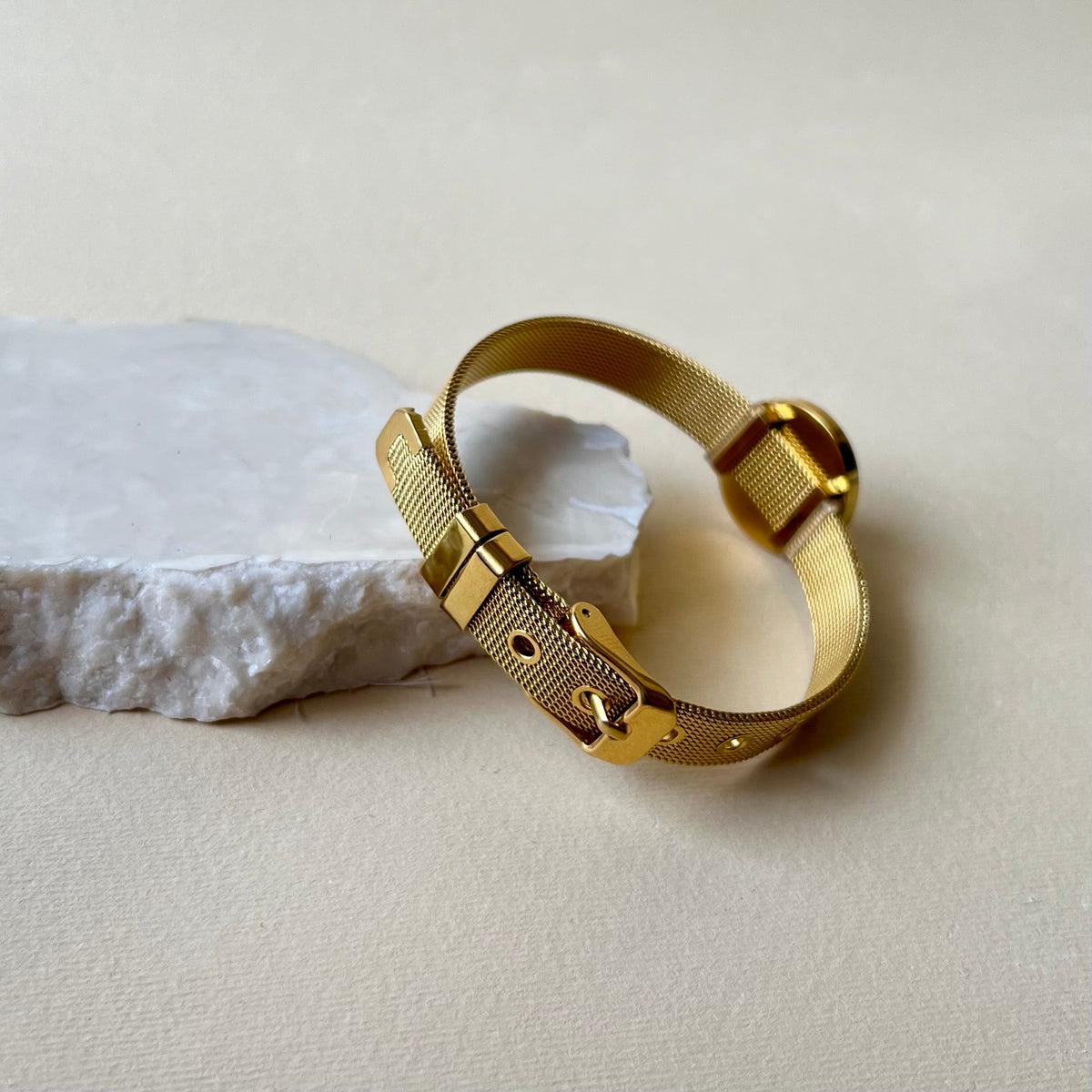 Radial | Stainless Steel Bracelet Dipped In 18K Gold Plated