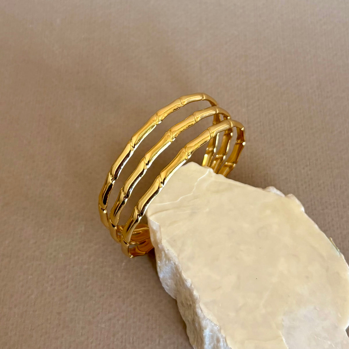 Corvina | Gold Plated Bangle