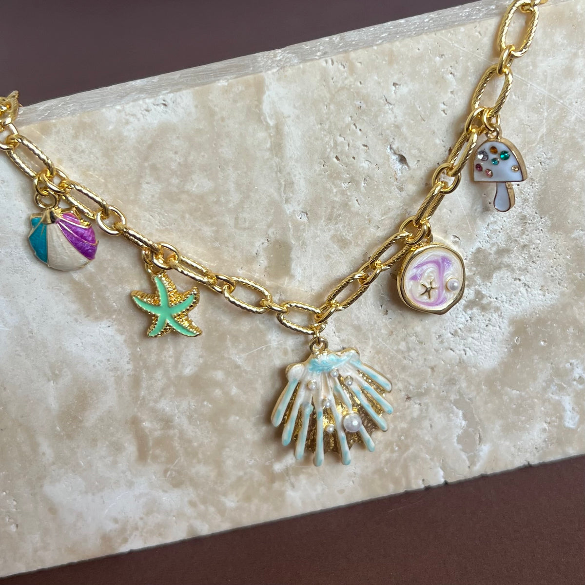 Pearl Horizon 02 | Gold Plated Necklace