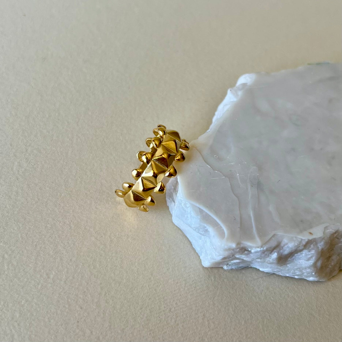 Dots | Gold Plated Ring