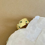 Greeny | Gold Plated Ring