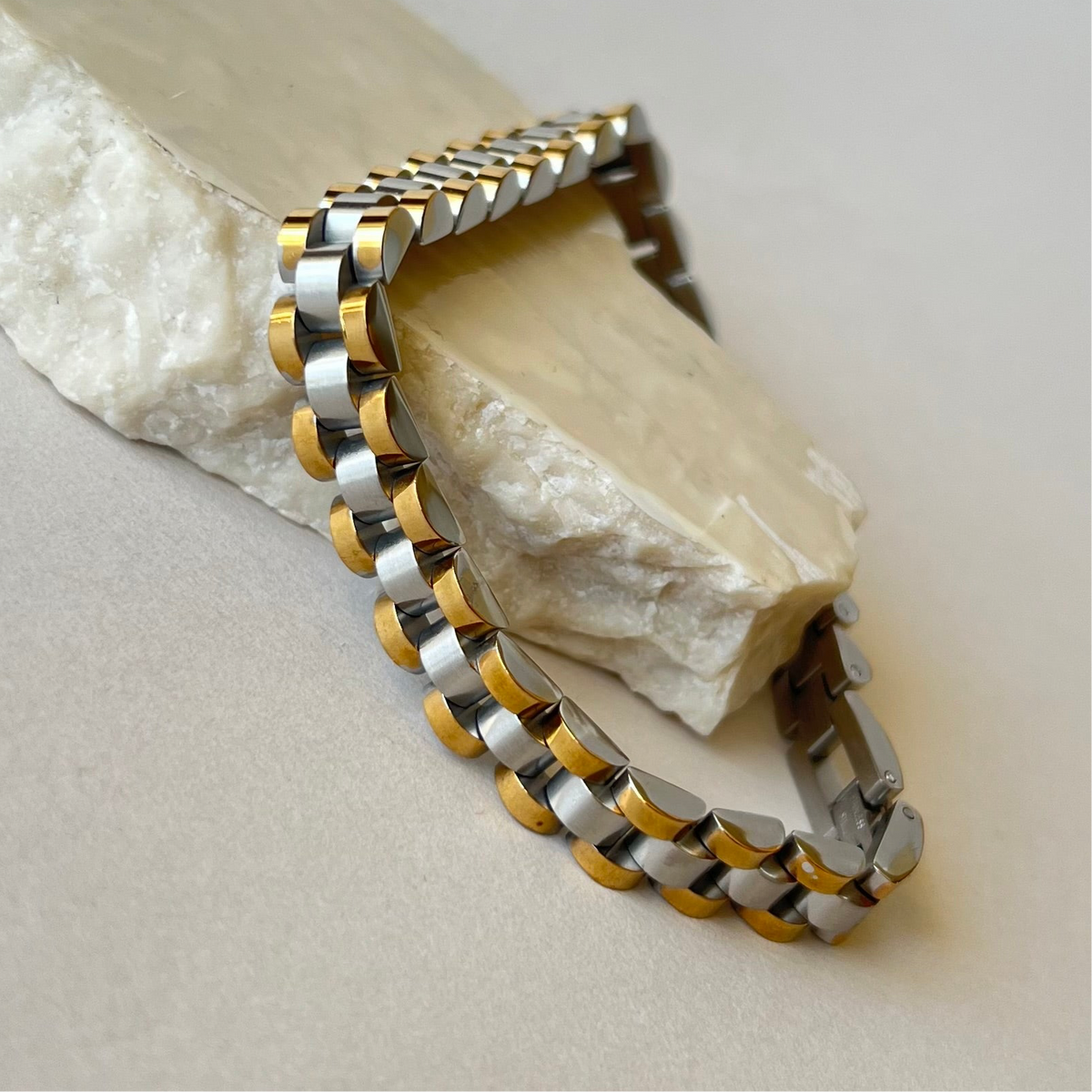 RLX 03 | White Gold Plated Bracelet