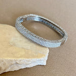 Varnelle 02 | White Gold Plated Bangle