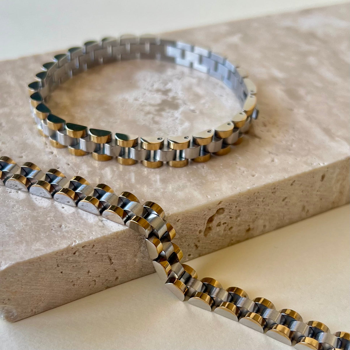 RLX 03 | White Gold Plated Bracelet