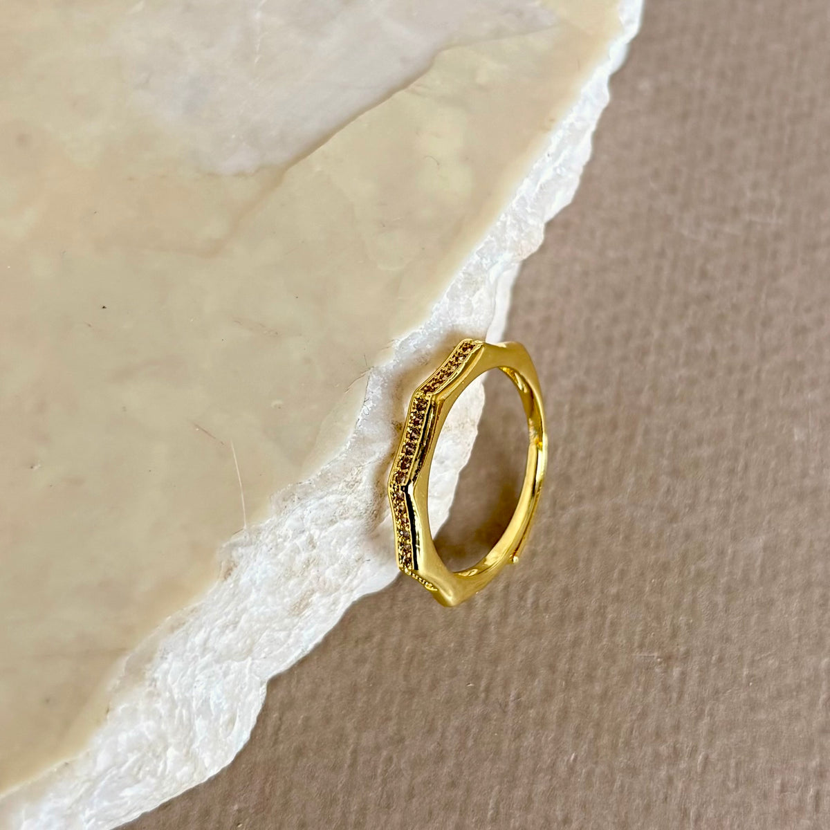 Nivis | Gold Plated Ring