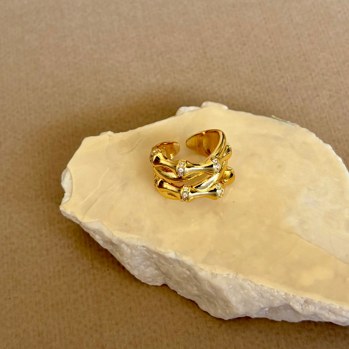 Bones | Gold Plated Ring