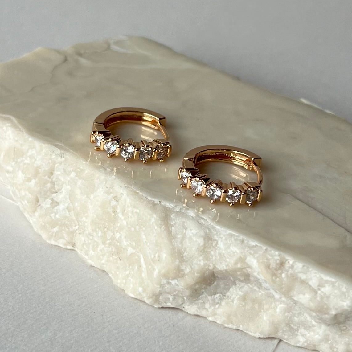 Huggies 04 | Gold Plated Earrings