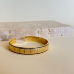 Agate 02 | Gold Plated Bangle