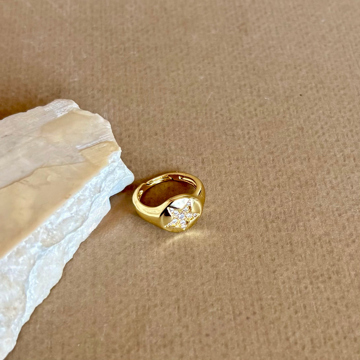 Clayth 02 | Gold Plated Ring