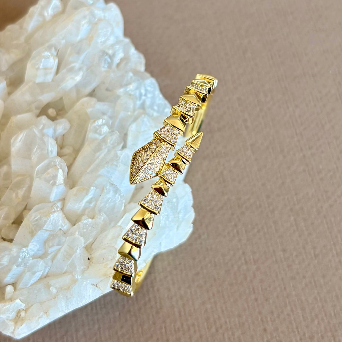 Cobra 02 | Gold Plated Bangle