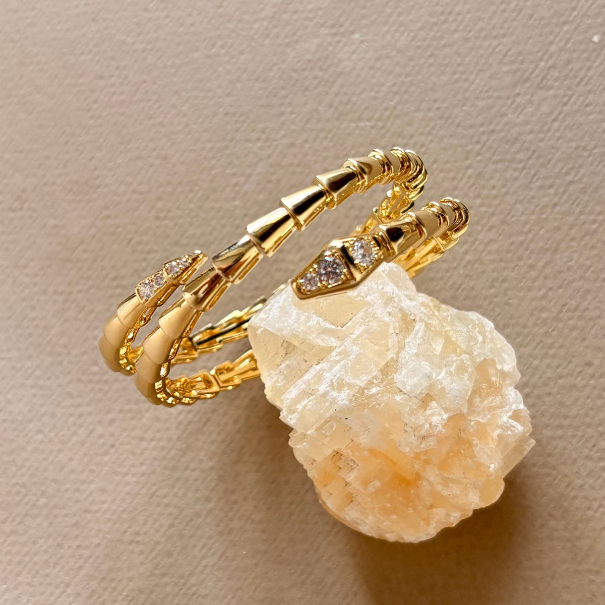 Cobra | Gold Plated Bangle