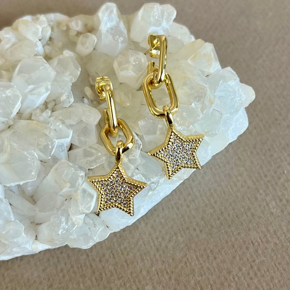 Starz 02 | Gold Plated Earrings