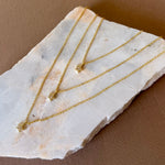 Allerya | Triple Layer Gold Plated Necklace