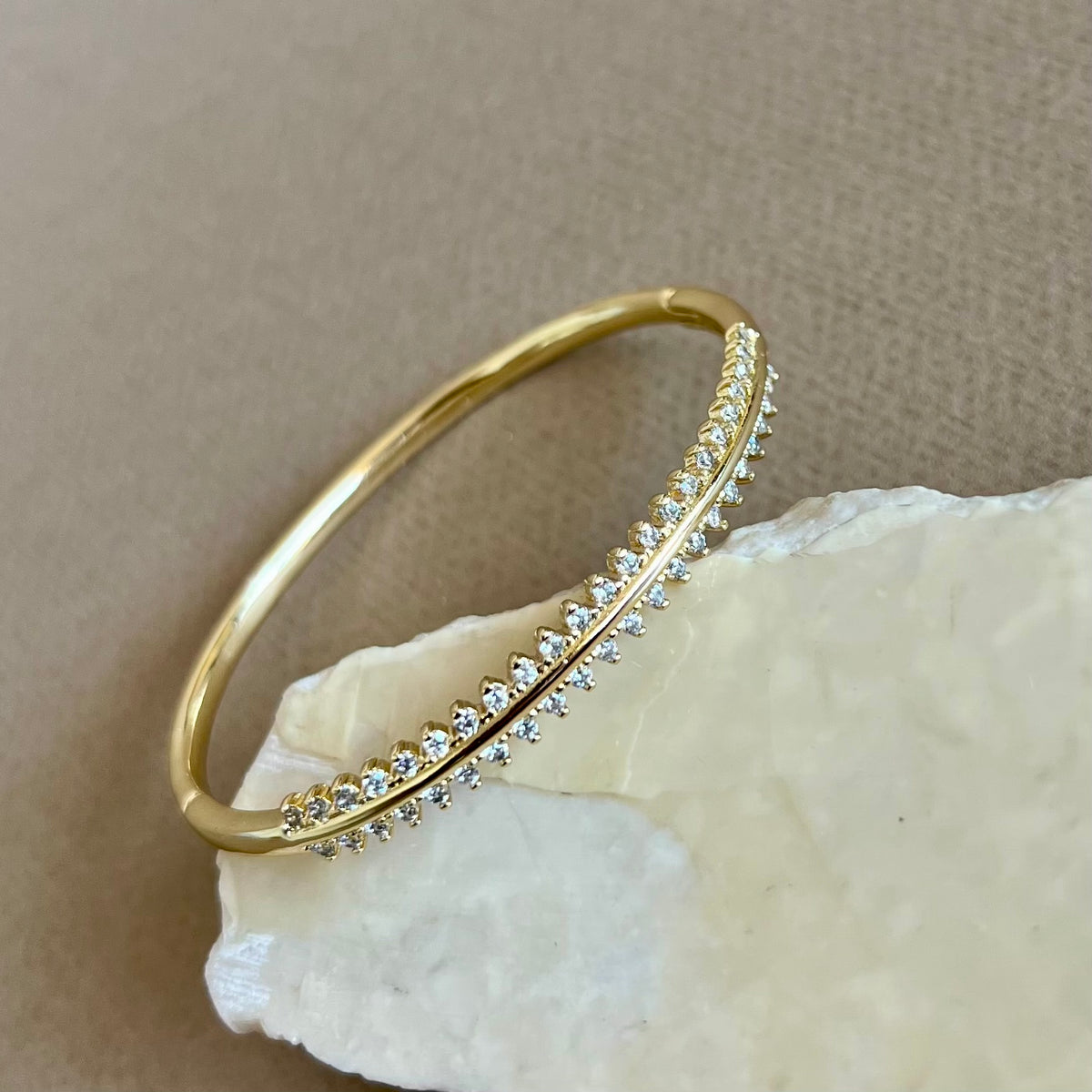 Aster | Gold Plated Bangle