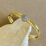 Tetra | Gold Plated Bangle