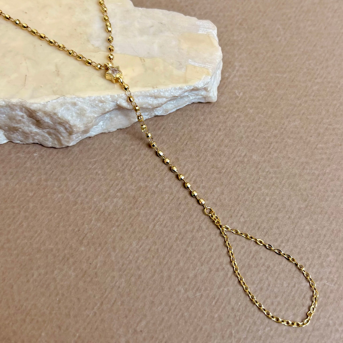 Braceletta 03 | Gold Plated Hand Chain