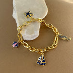 Seastra | Gold Plated Bracelet