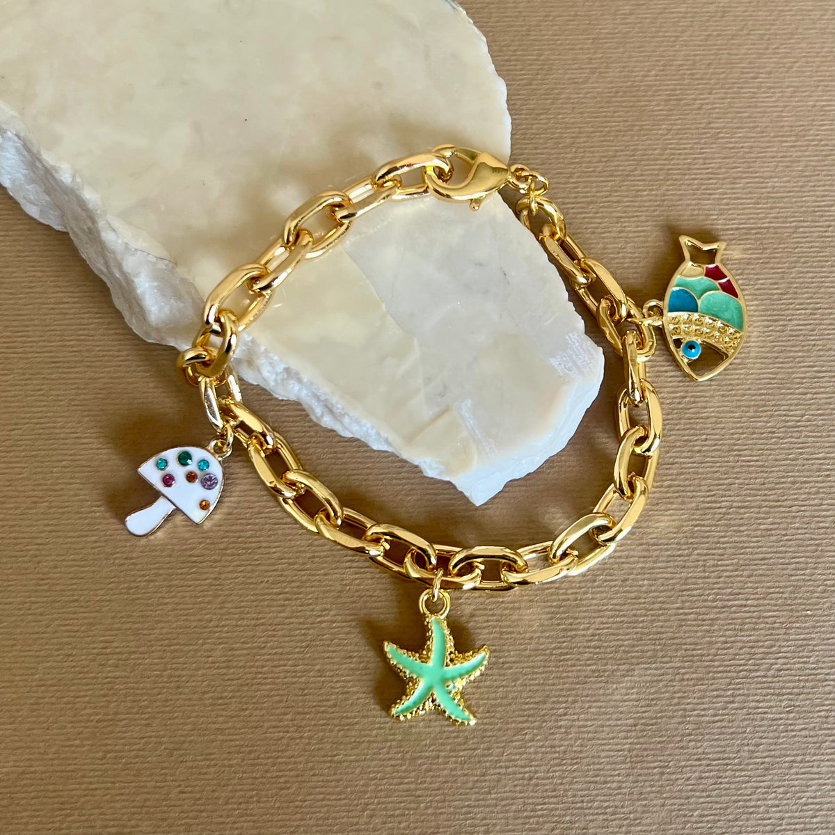Lobster 02 | Gold Plated Bracelet