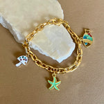 Lobster 02 | Gold Plated Bracelet