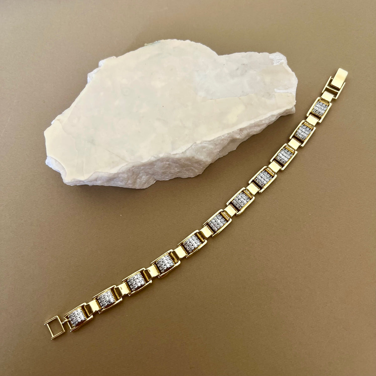 Onyx 07 |Gold Plated Bracelet