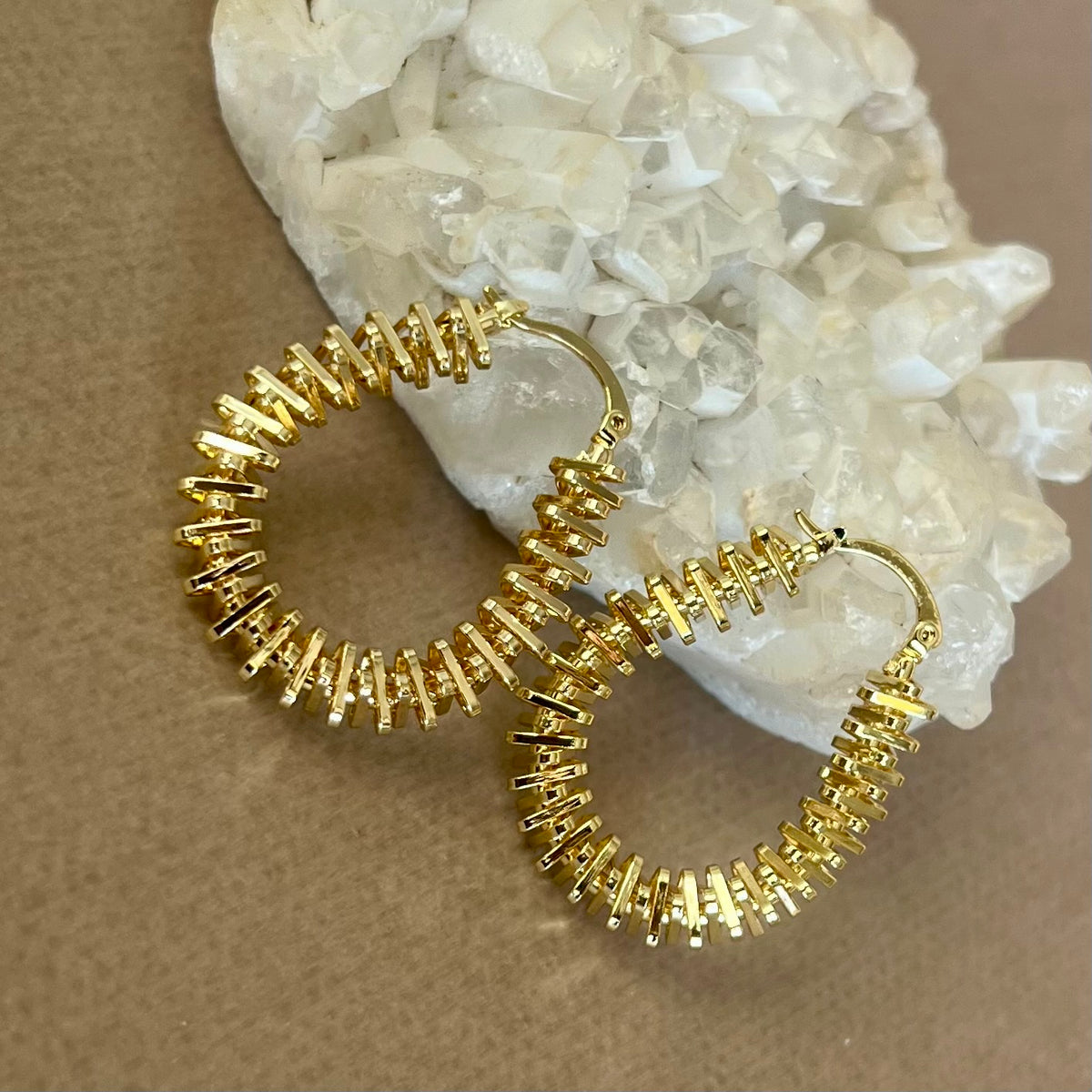 Dune | Gold Plated Earrings