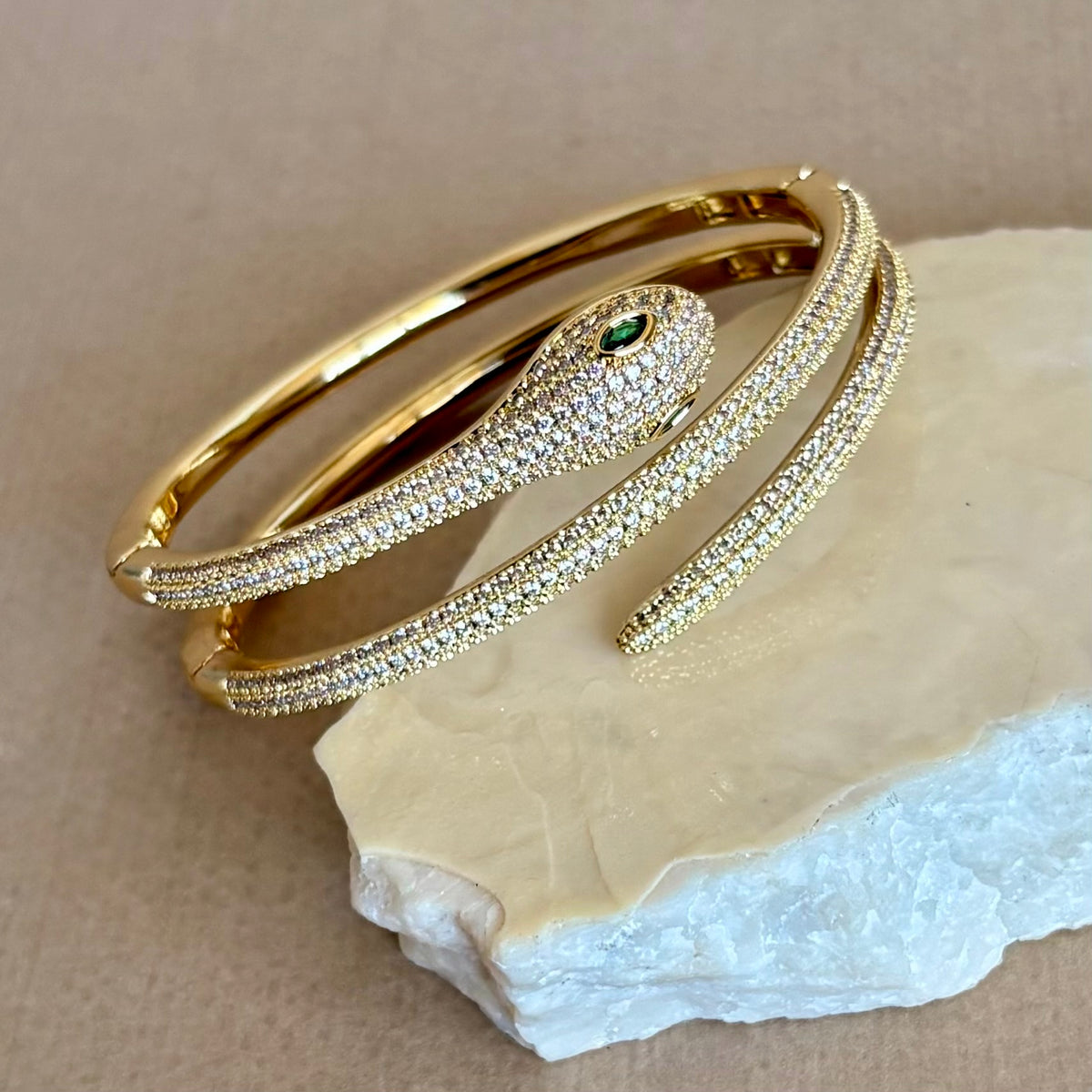 Anaconda 02 | Gold Plated Bangle