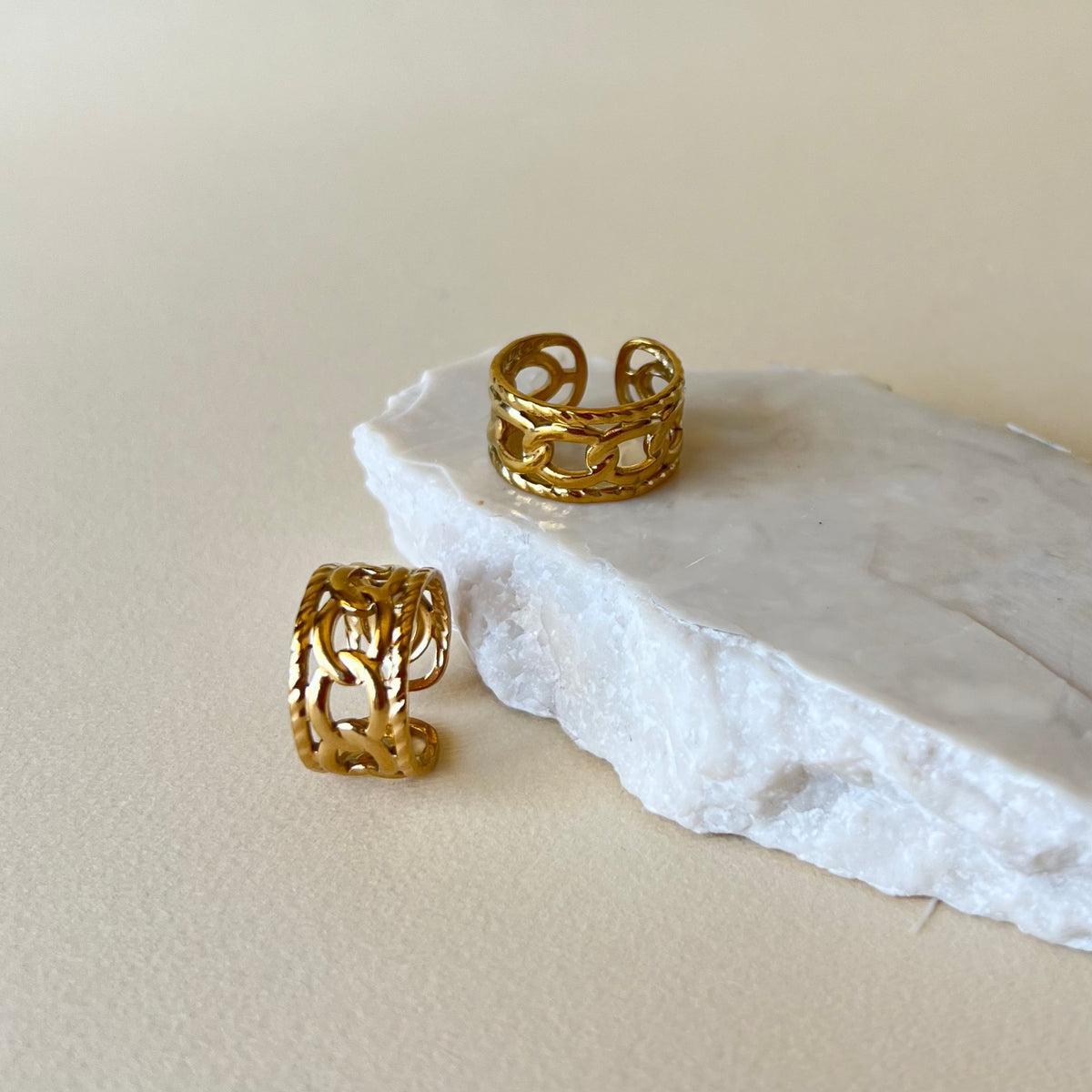 Saige 03 | Gold Plated Ring