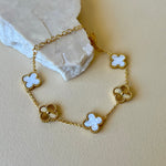 White x Gold Cleef | Gold Plated Bracelet