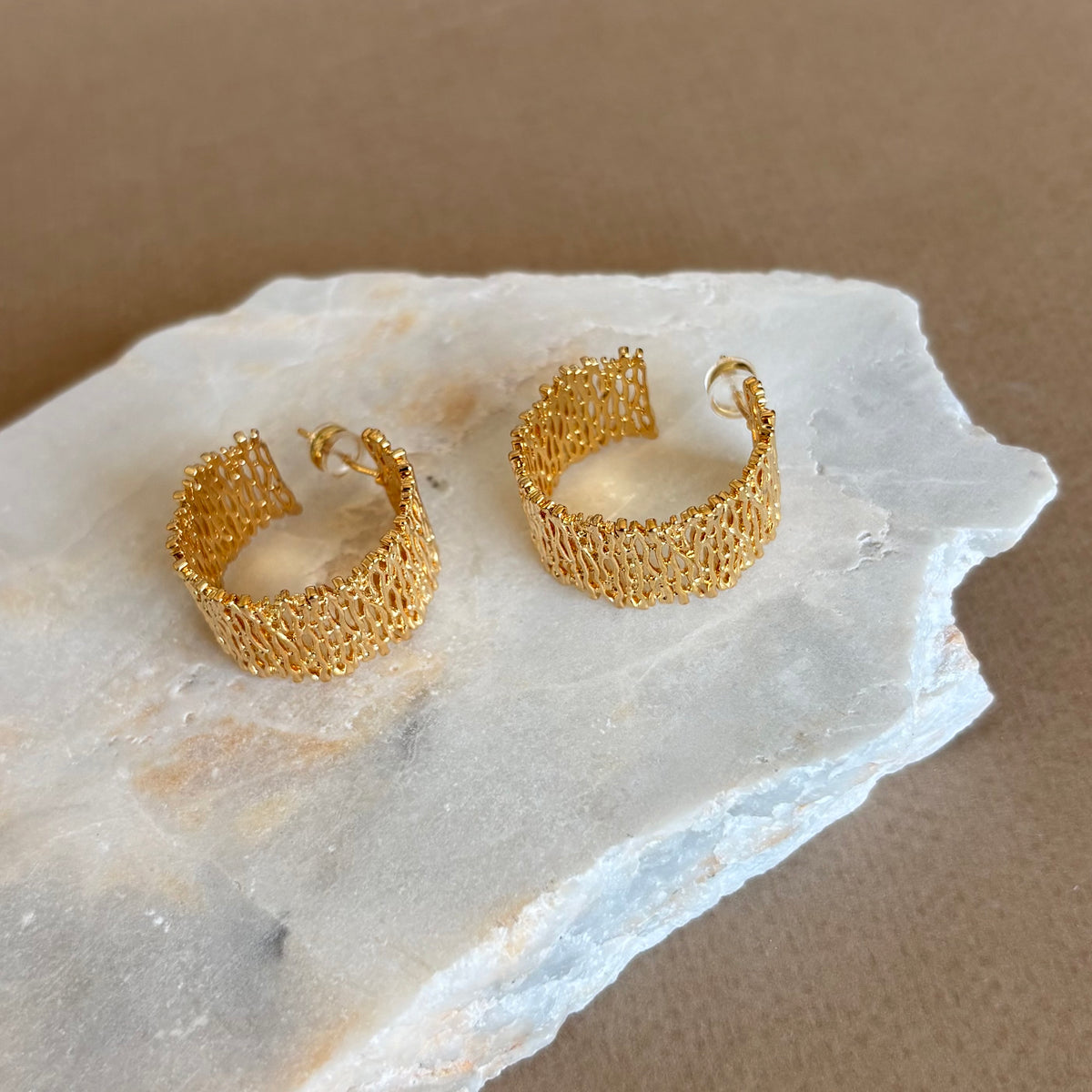Belvane | Gold Plated Earrings