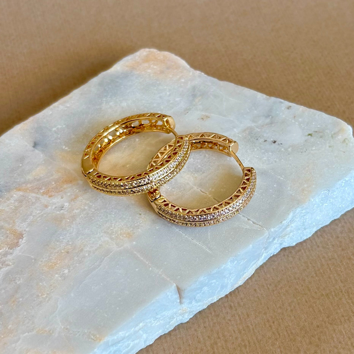 Elvarenne | Gold Plated Earrings