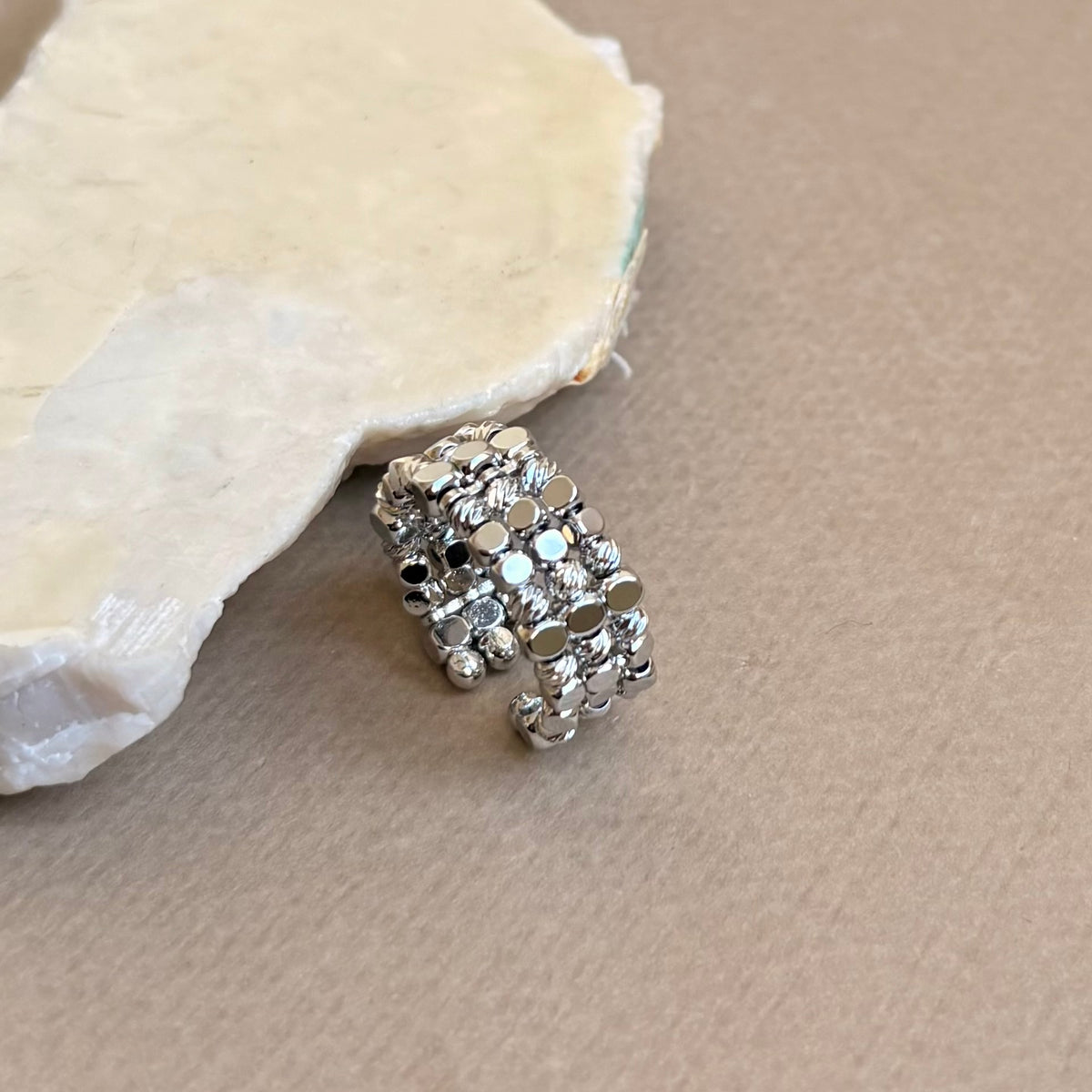 Rexira 02 | White Gold Plated Ring