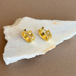 Trisa | Gold Plated Earrings