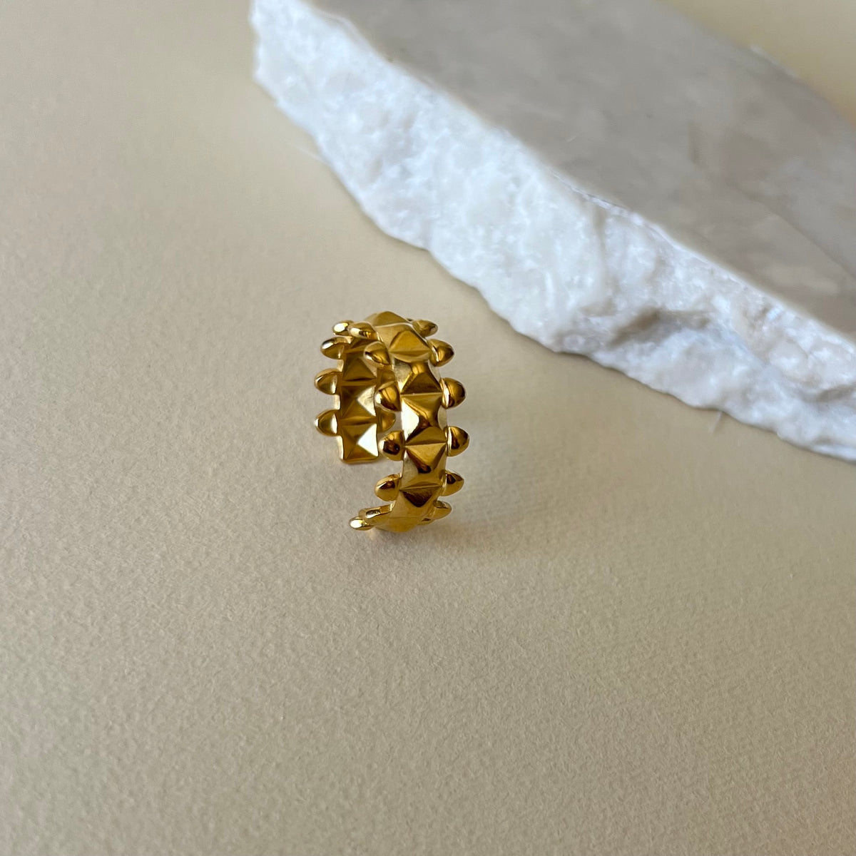 Dots | Gold Plated Ring