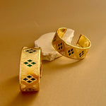 Emerald | Gold Plated bangle