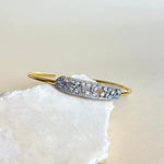 Guillochè | Gold Plated Bangle