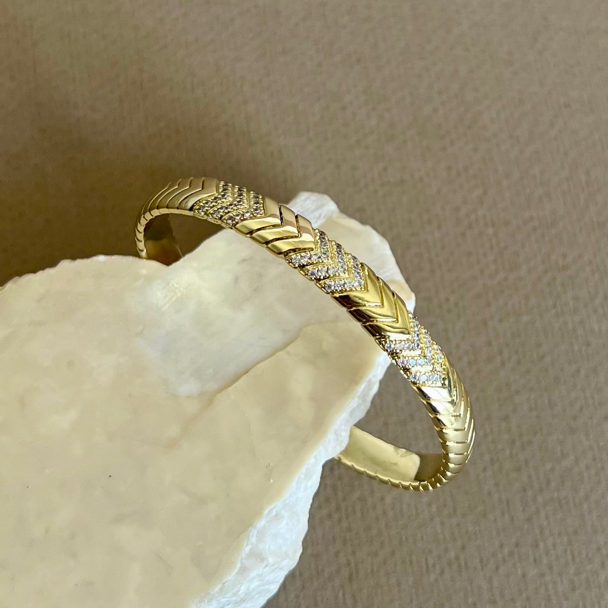 Messika 02 | Gold Plated Plated Bangle