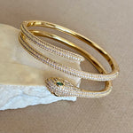 Anaconda 02 | Gold Plated Bangle