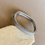 Varnelle 02 | White Gold Plated Bangle
