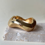 Ondulado | Gold Plated Bangle